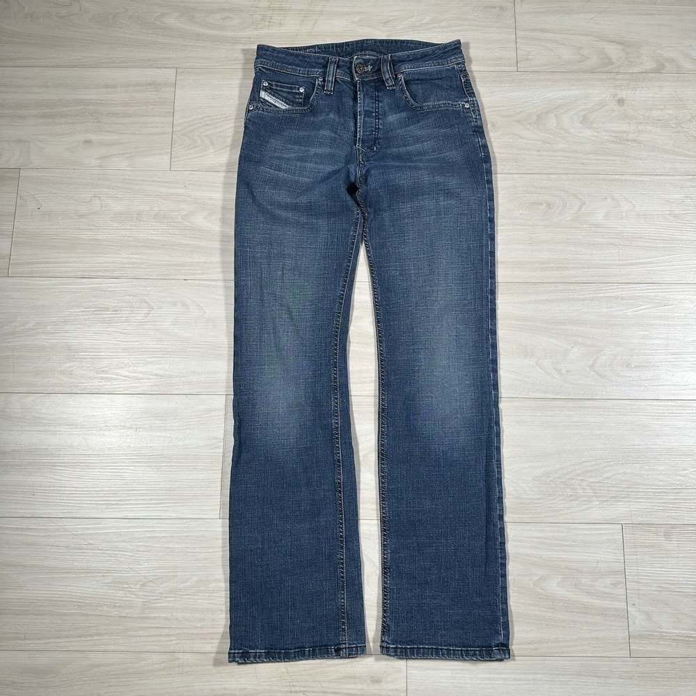 Vintage Diesel Rolan Women 27 Blue Stretch Denim Bootcut Jeans Made in Italy Y2K